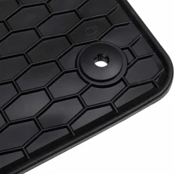 vidaXL Piezas Y Accesorios Para Vehículos-Alfombrilla de Coche 4 pcs Negro Goma