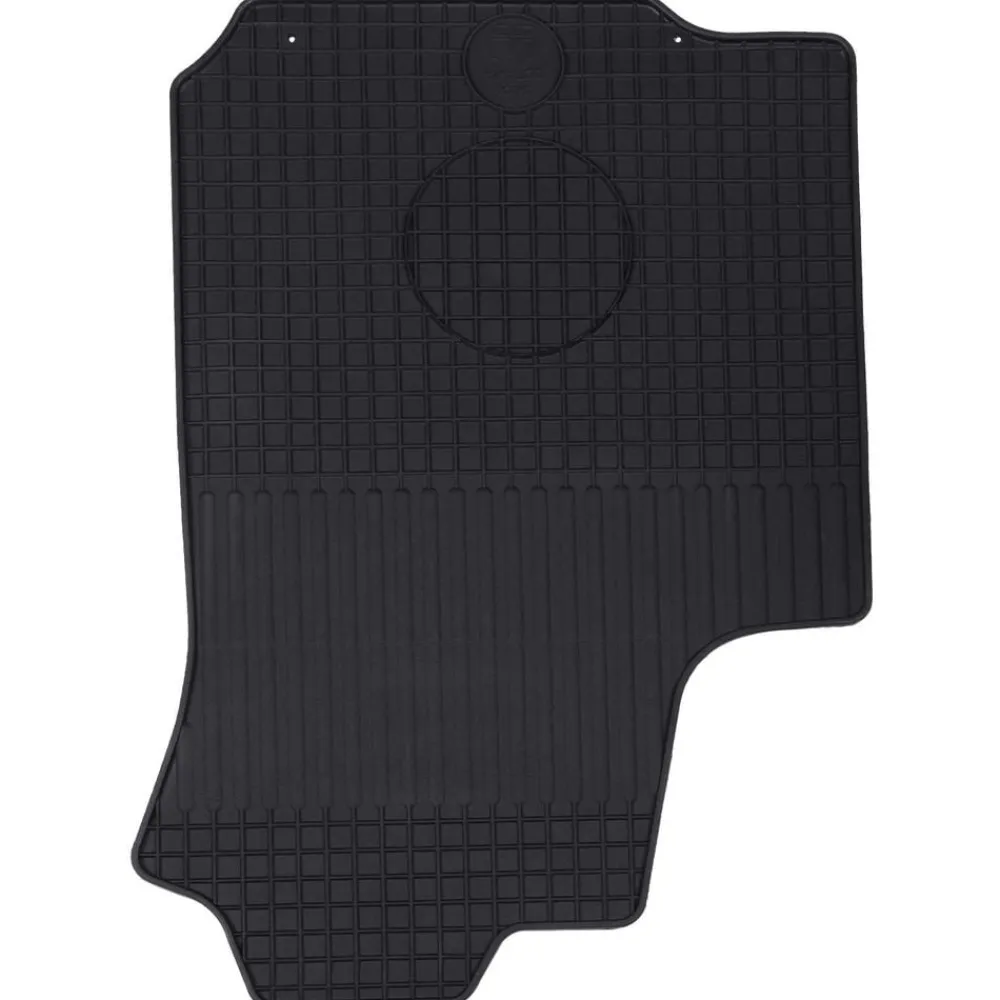 vidaXL Alfombrilla de Coche 4 pcs Negro Goma Best