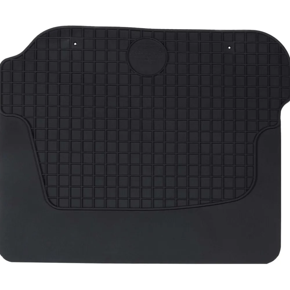 vidaXL Alfombrilla de Coche 4 pcs Negro Goma Best