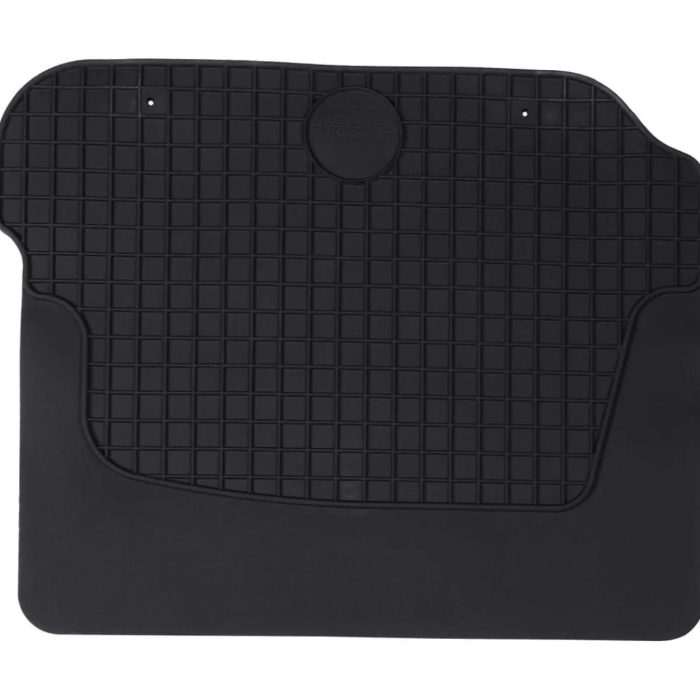vidaXL Alfombrilla de Coche 4 pcs Negro Goma Best