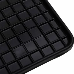 vidaXL Alfombrilla de Coche 4 pcs Negro Goma Best