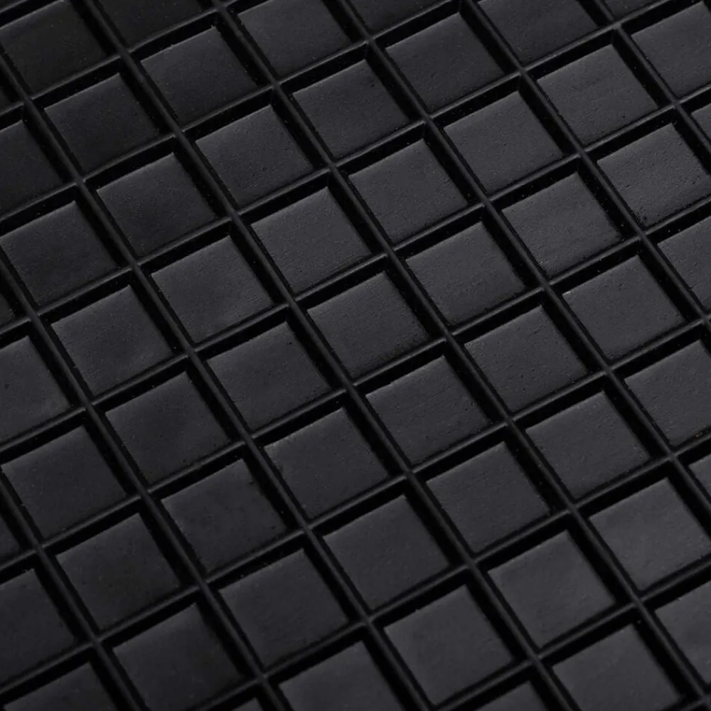 vidaXL Alfombrilla de Coche 4 pcs Negro Goma Best