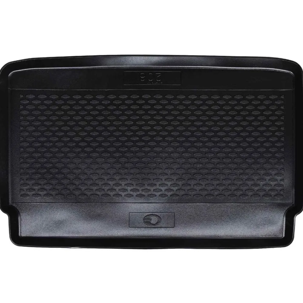 vidaXL Piezas Y Accesorios Para Vehículos-Alfombrilla de maletero Negro Apto para PEUGEOT 208 2018- Goma