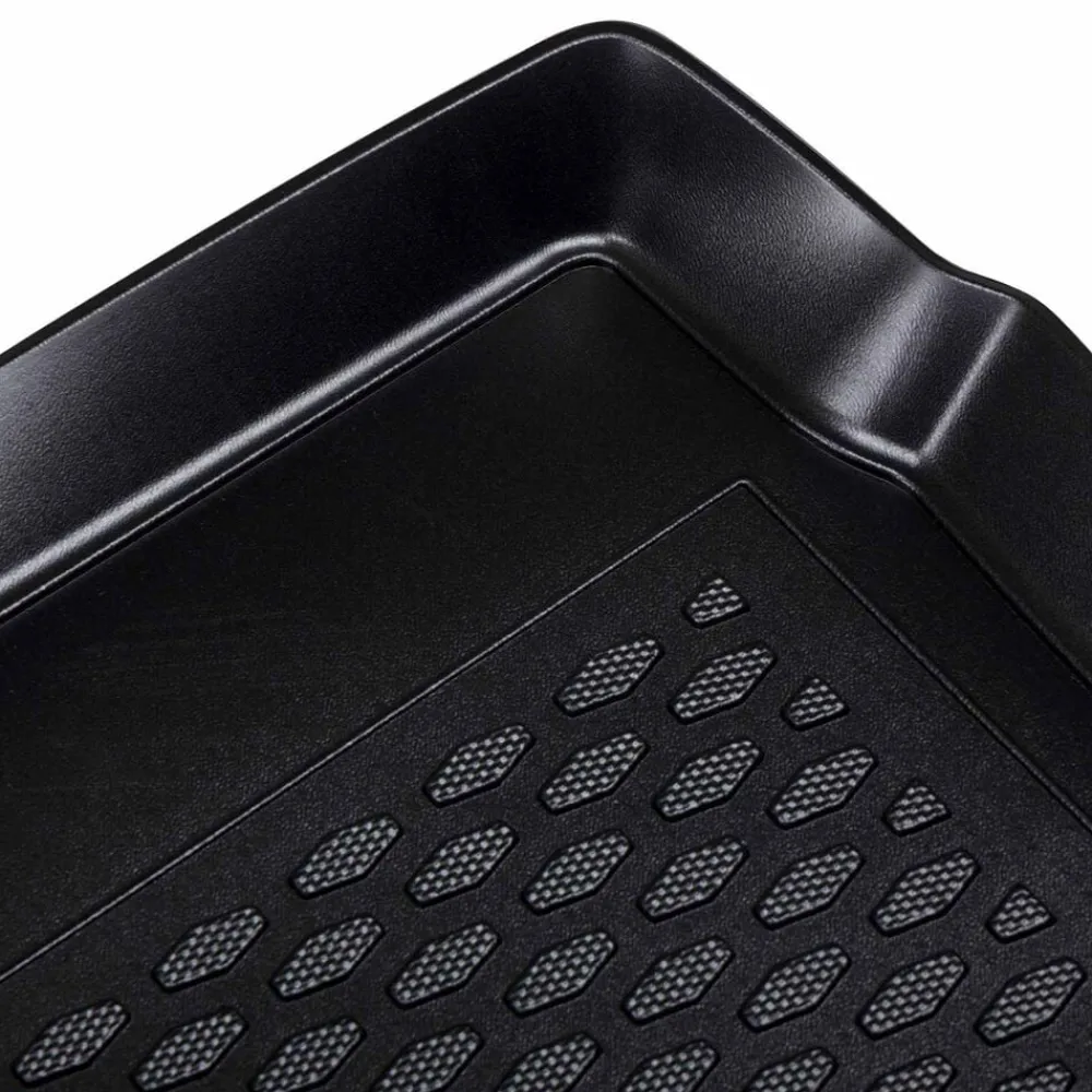 vidaXL Piezas Y Accesorios Para Vehículos-Alfombrilla de maletero Negro adecuado para VW POLO 2017- Goma