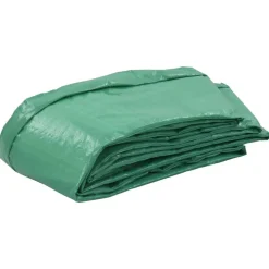 vidaXL Alfombrilla de seguridad cama elástica redonda 3,05m PE Verde Clearance