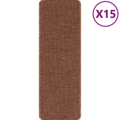 vidaXL Alfombrillas Antideslizantes para Escalera 15 pcs Amarillo Amarillo oscuro Outlet