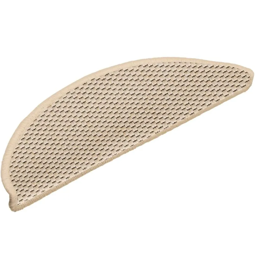 vidaXL Alfombrillas autoadhesivas sisal 15 uds 56x17x3 cm Bereber Clearance