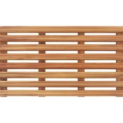 vidaXL Accesorios Para El Baño-Alfombrillas de baño 2 uds madera maciza de acacia 56x37 cm