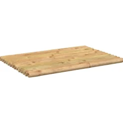 vidaXL Accesorios Para El Baño-Alfombrillas de baño 2 unidades bambú 50x35 cm