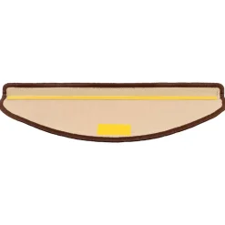 vidaXL Productos Del Hogar-Alfombrillas de escalera autoadhesivas 5 uds marrón 65x21x4 cm