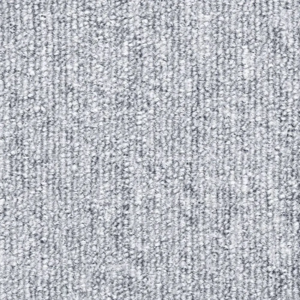 vidaXL Alfombrillas de escalera 15 unidades 56x17x3 cm Gris claro