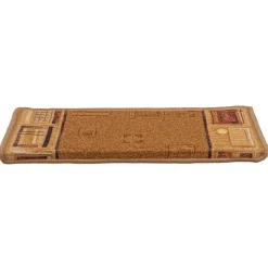 vidaXL Productos Del Hogar-Alfombrillas de escalera autoadhesivas 5 uds 65x21x4cm