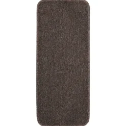 vidaXL Alfombrillas de escalera 15 uds marrón rectangular 60x25 cm Marr&oacute;n oscuro Discount