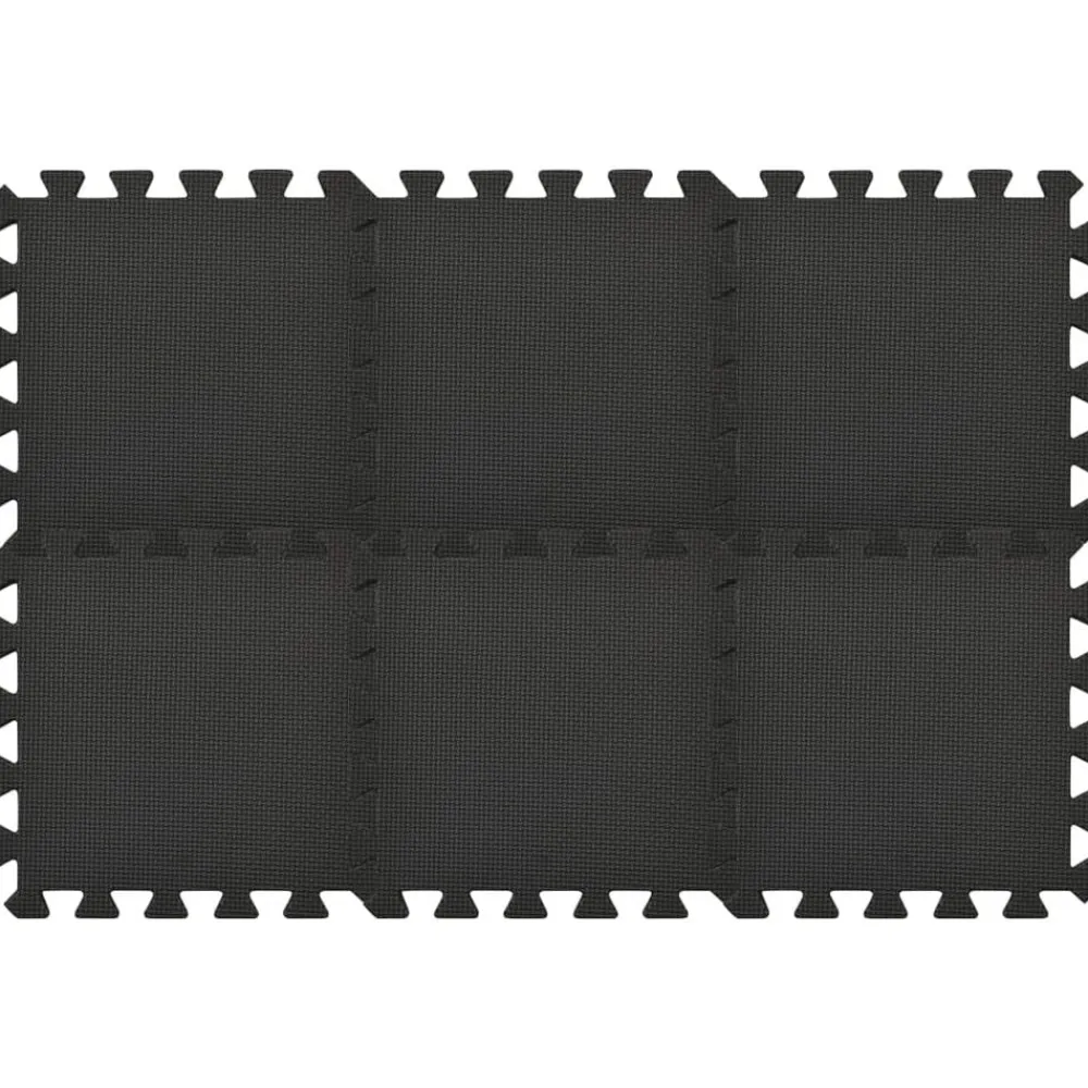 vidaXL Alfombrillas de goma EVA negra 54 uds 4,86㎡ Best