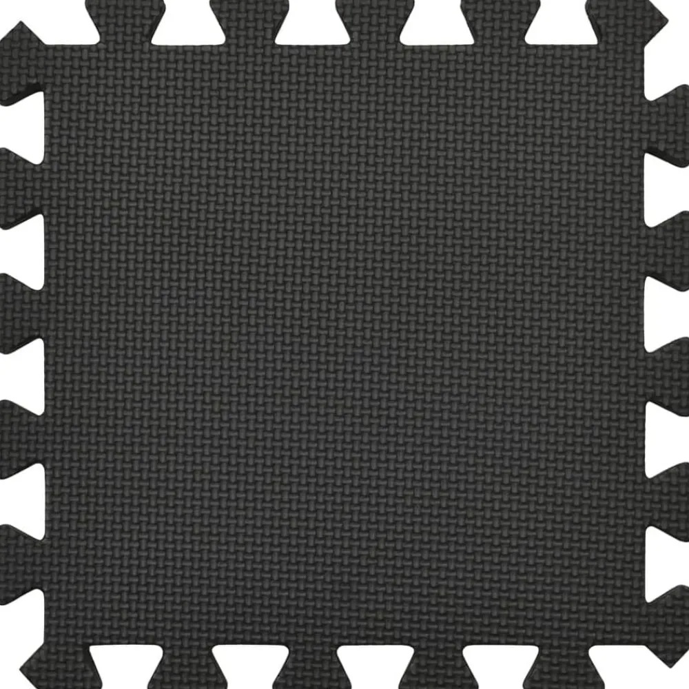 vidaXL Alfombrillas de goma EVA negra 54 uds 4,86㎡ Best