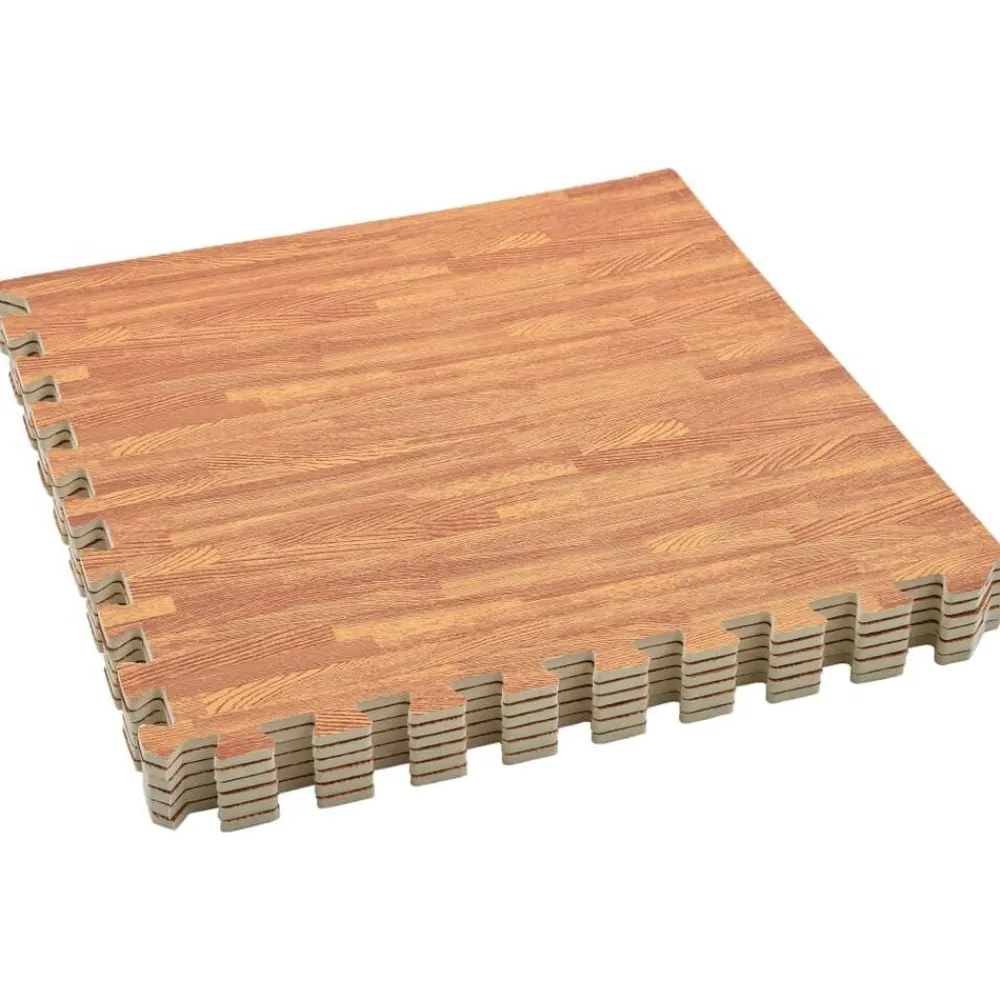 vidaXL Fitness Y Musculación-Alfombrillas de goma EVA vetas de madera 54 uds 2,16 ㎡