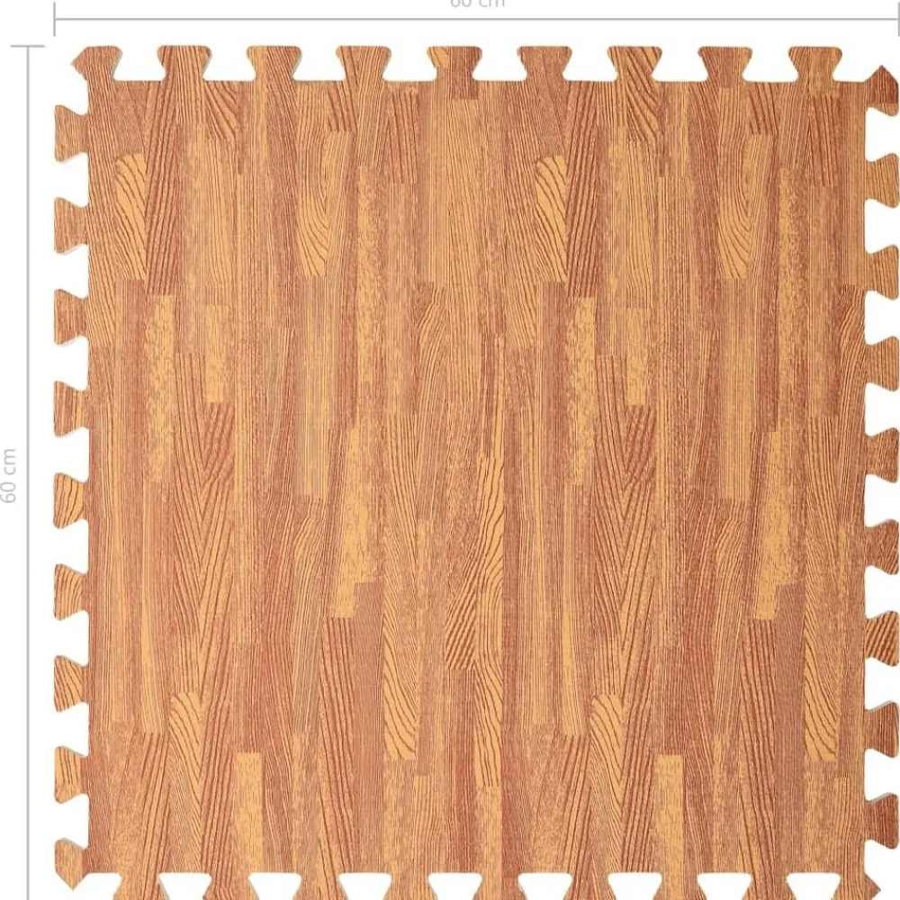 vidaXL Fitness Y Musculación-Alfombrillas de goma EVA vetas de madera 54 uds 2,16 ㎡