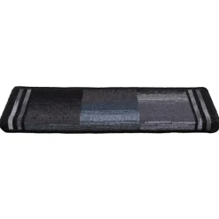 vidaXL Alfombrillas escalera autoadhesivas 5uds 65x21x4cm Negro y gris Hot