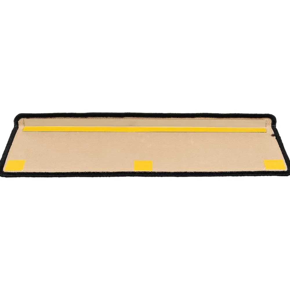 vidaXL Alfombrillas escalera autoadhesivas 5uds 65x21x4cm Negro y gris Hot