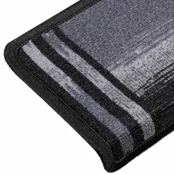 vidaXL Alfombrillas escalera autoadhesivas 5uds 65x21x4cm Negro y gris Hot