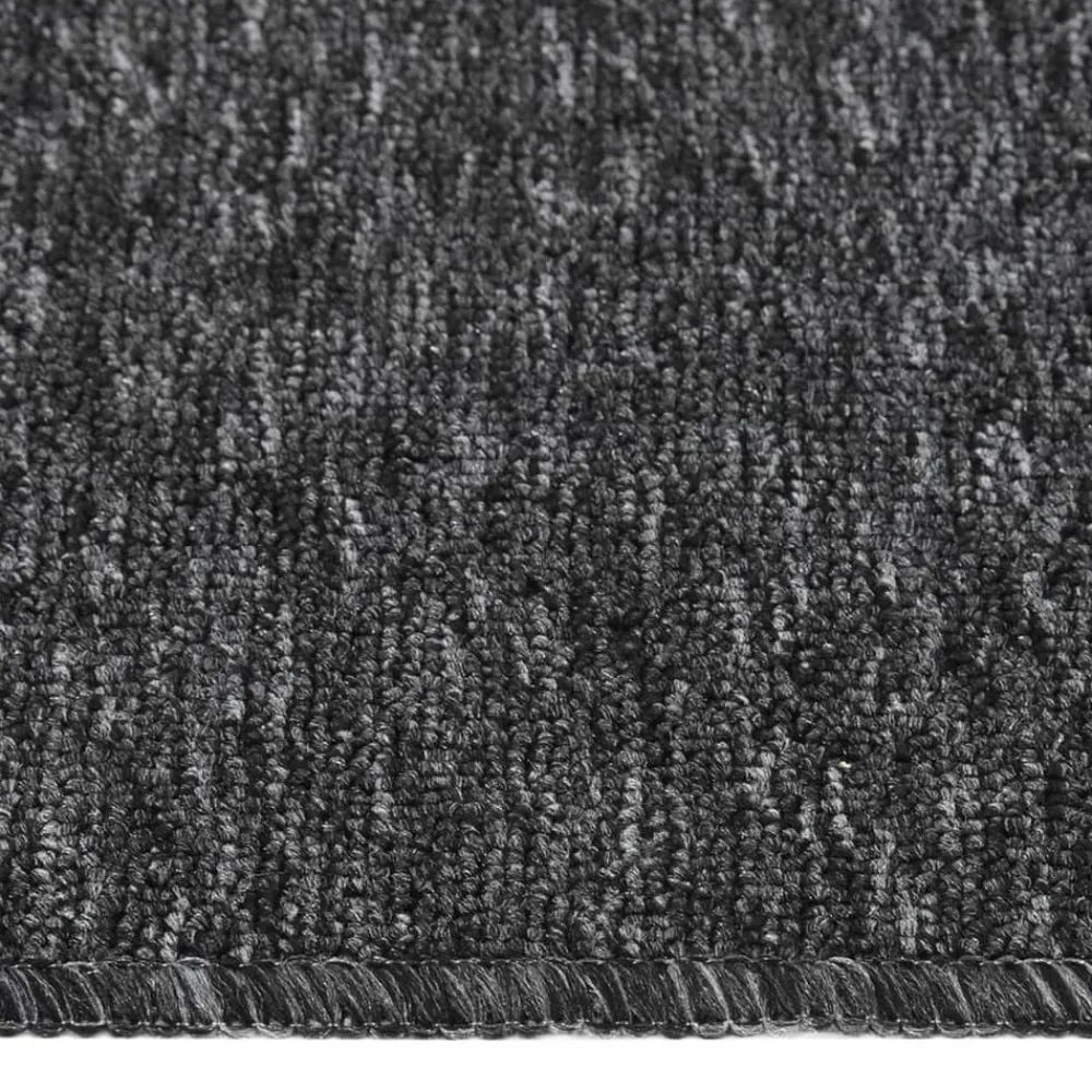 vidaXL Alfombrillas escalera 15 uds rectangular 60x25 cm Antracita