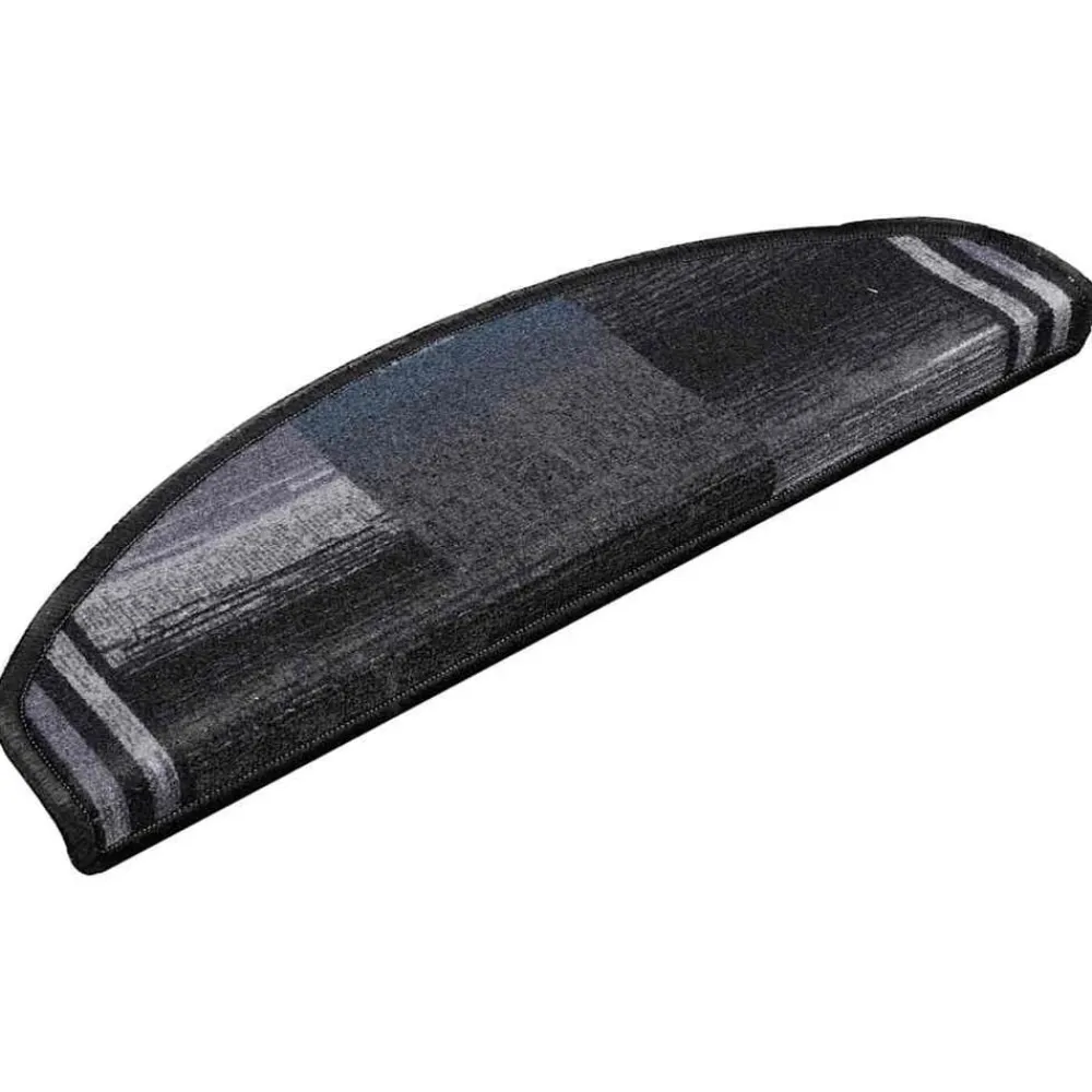 vidaXL Productos Del Hogar-Alfombrillas escalera autoadhesivas 5uds 65x21x4cm