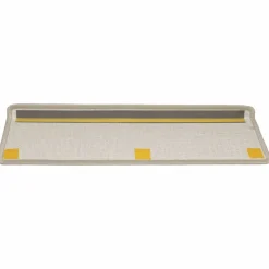 vidaXL Productos Del Hogar-Alfombrillas para escaleras 15 unidades 65x21x4 cm Gris topo Borde rectangular