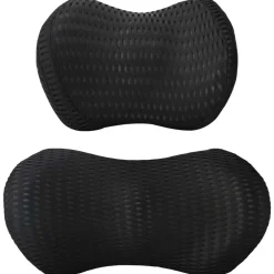 vidaXL Almohada cervical, Almohada lumbar Espuma Viscoelástica Negro Sale