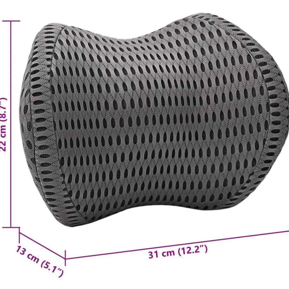 vidaXL Almohada cervical Espuma Viscoelástica Negro Online