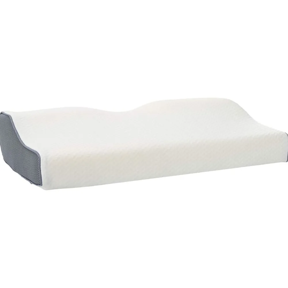 vidaXL Almohada cervical Espuma Viscoelástica 59 x 34,5 x 12 cm White Discount