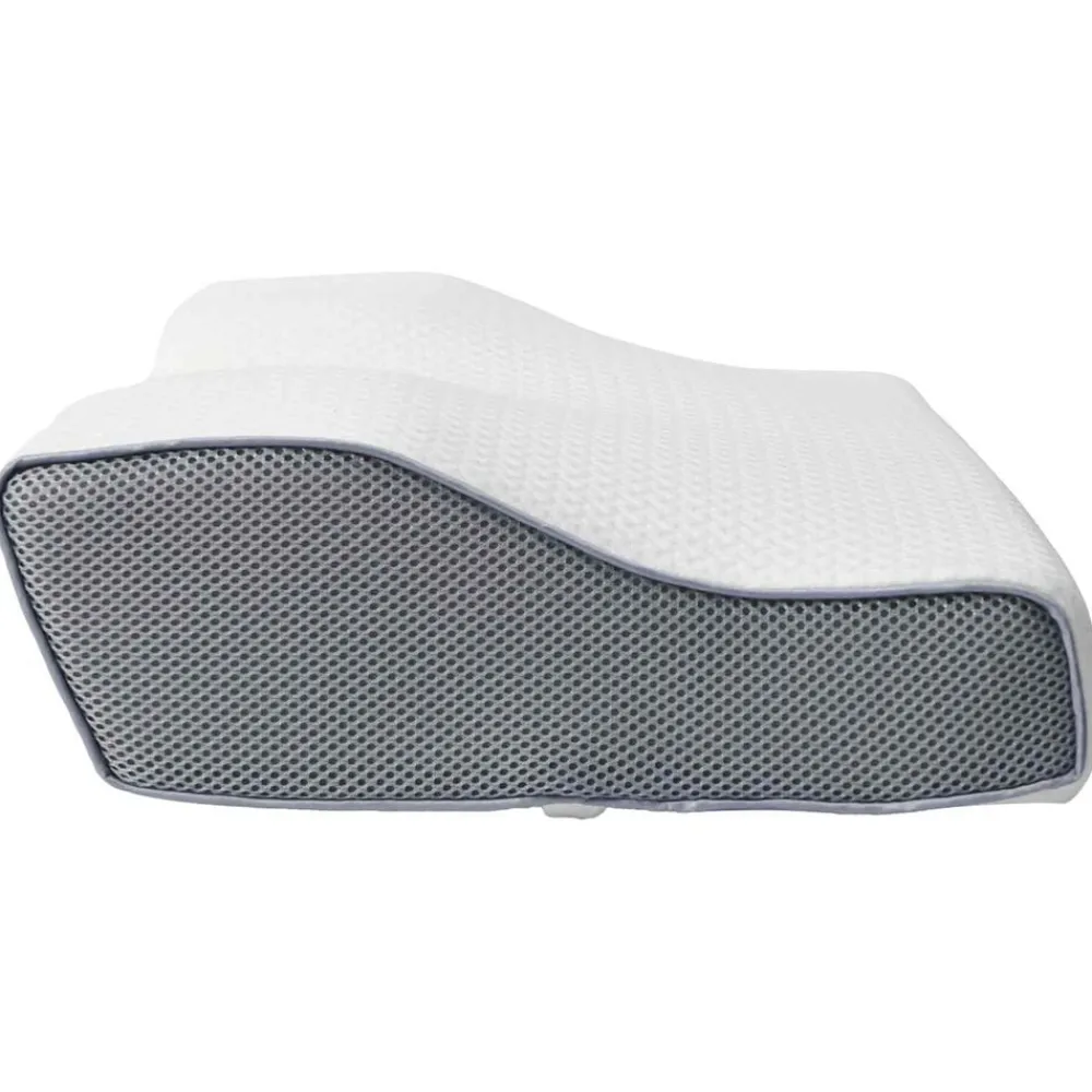 vidaXL Almohada cervical Espuma Viscoelástica 59 x 34,5 x 12 cm White Discount