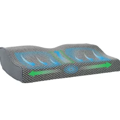 vidaXL Almohada con almohada 60 x 34 x 11 cm Poliéster Gris Hot