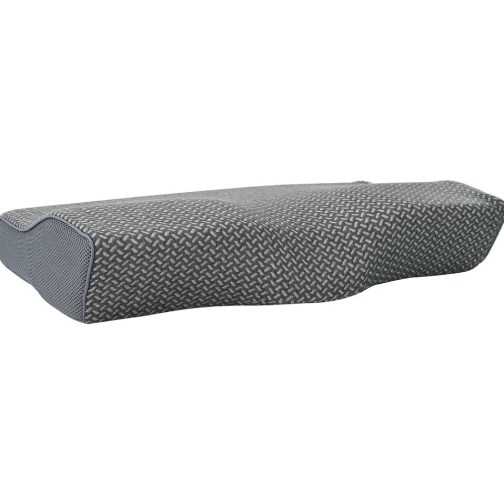 vidaXL Almohada con almohada 60 x 34 x 11 cm Poliéster Gris Hot