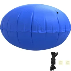 vidaXL Piscina Y Spa-Almohada de piscina de invierno Azul Ø 220 x 140 cm PVC