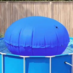 vidaXL Piscina Y Spa-Almohada de piscina de invierno Azul Ø 220 x 140 cm PVC