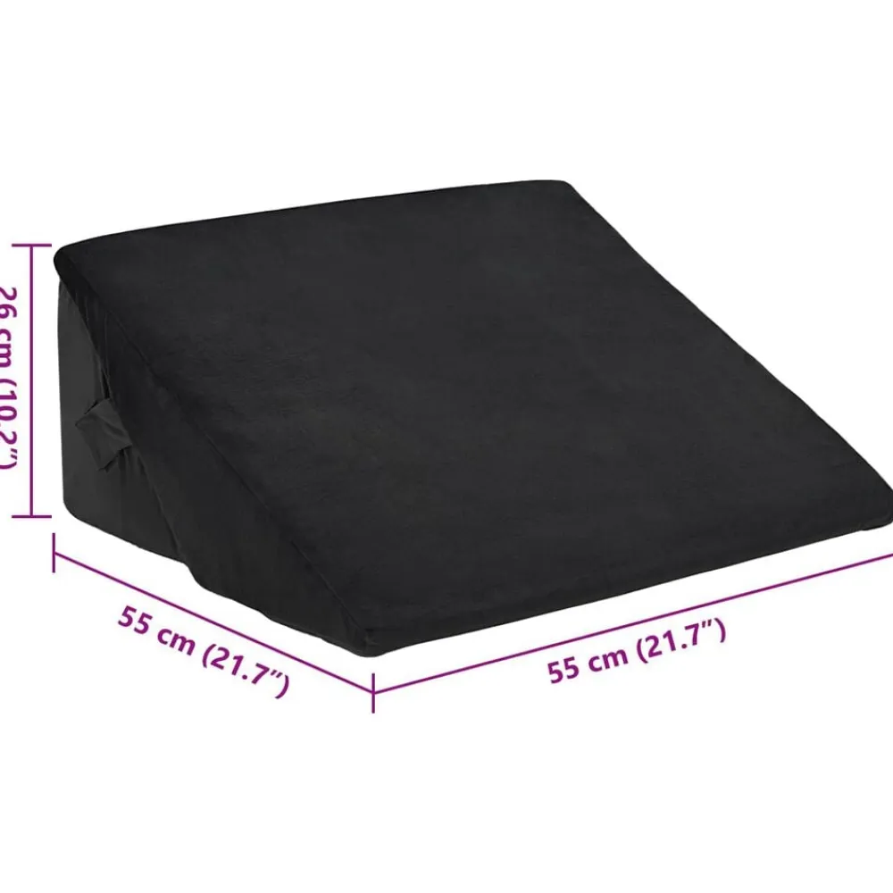 vidaXL Ropa De Casa-Almohada en forma de cuña 55 x 55 x 26 cm