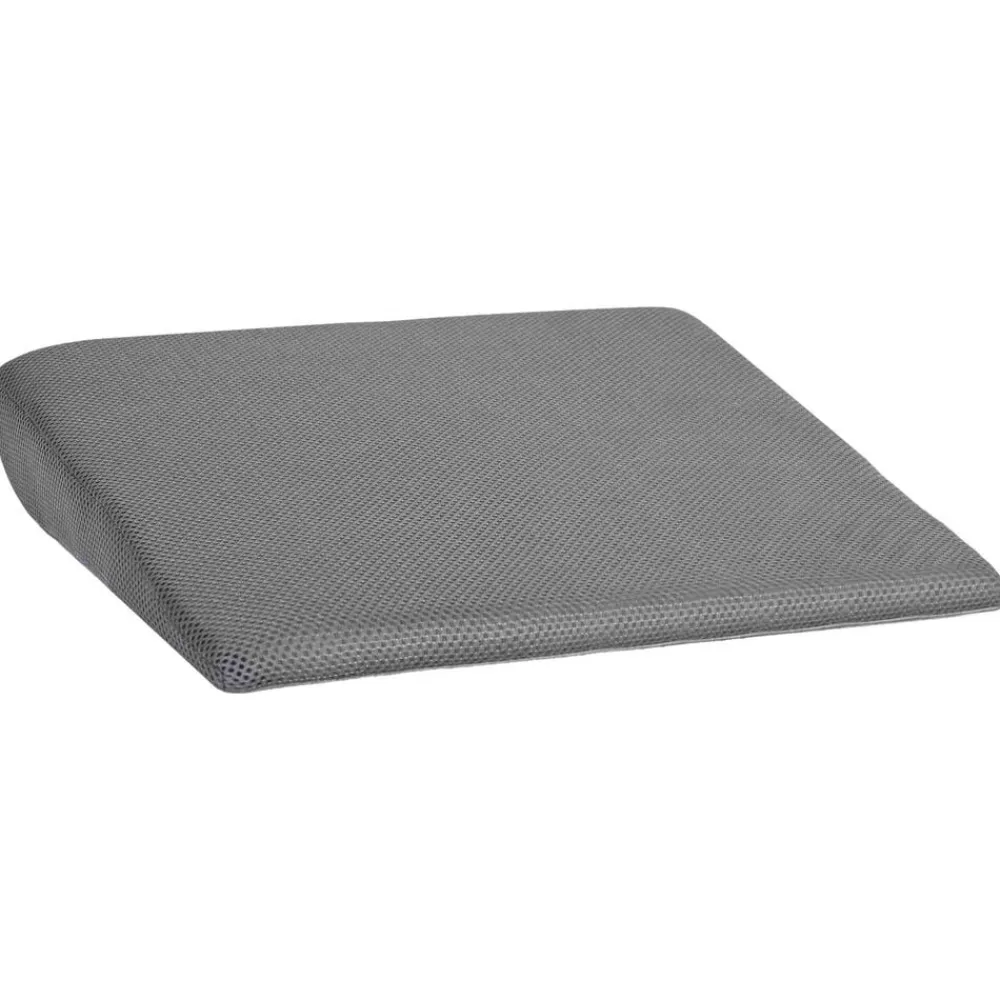 vidaXL Almohada para el asiento 39 x 38 x 8,5 cm Espuma PU Gris