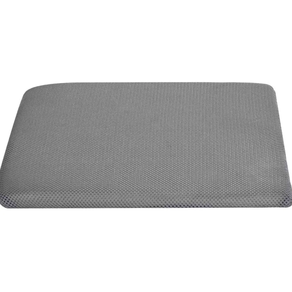 vidaXL Almohada para el asiento 39 x 38 x 8,5 cm Espuma PU Gris