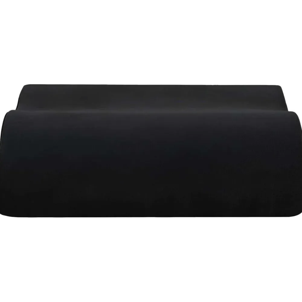 vidaXL Almohada para el asiento Liso 40 x 40 x 13 cm Espuma PU Negro