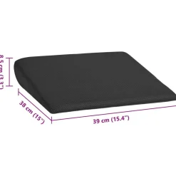 vidaXL Ropa De Casa-Almohada para el asiento 39 x 38 x 8,5 cm Espuma PU