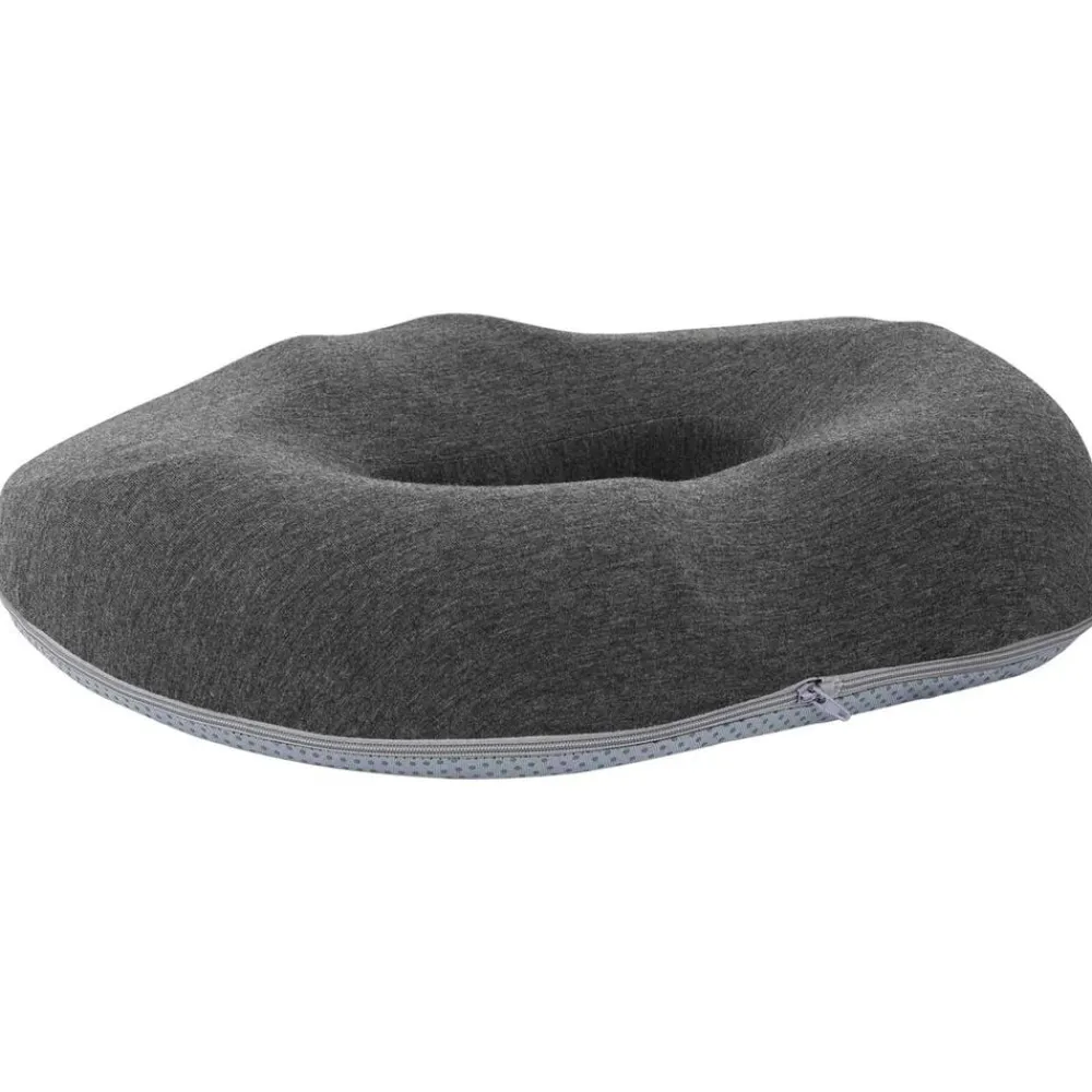 vidaXL Almohada para el asiento 42 x 36,5 x 8 cm Gris oscuro