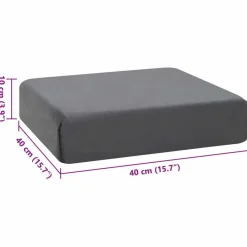 vidaXL Ropa De Casa-Almohada para el asiento 40 x 40 x 10 cm Espuma PU