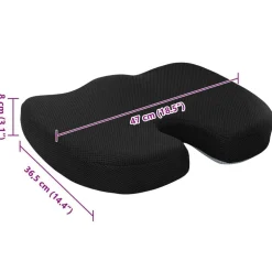 vidaXL Ropa De Casa-Almohada para el asiento Color sólido 47 x 36,5 x 8 cm