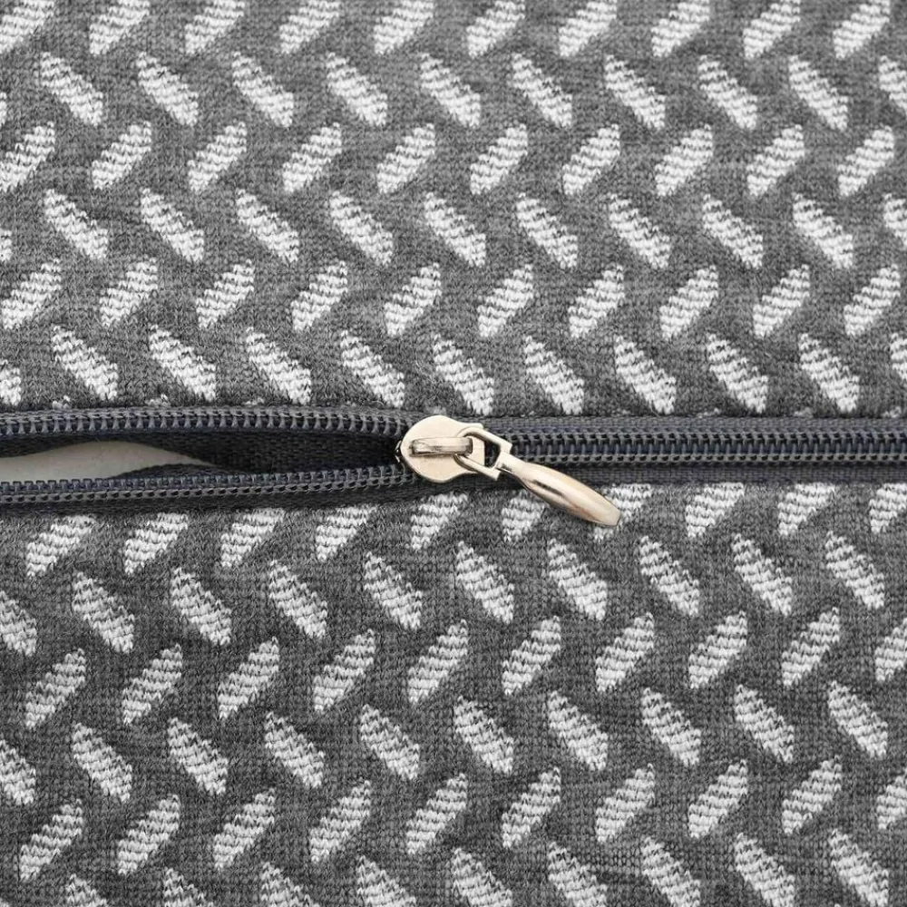 vidaXL Almohada para la rodilla Color sólido 26 x 21,5 x 15 cm Gris Outlet