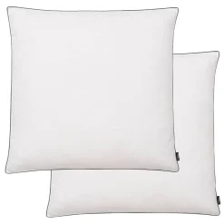 vidaXL Ropa De Casa-Almohadas 2 uds relleno plumón/plumas 80x80 cm blanco