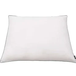 vidaXL Ropa De Casa-Almohadas 2 uds relleno plumón/plumas 80x80 cm blanco