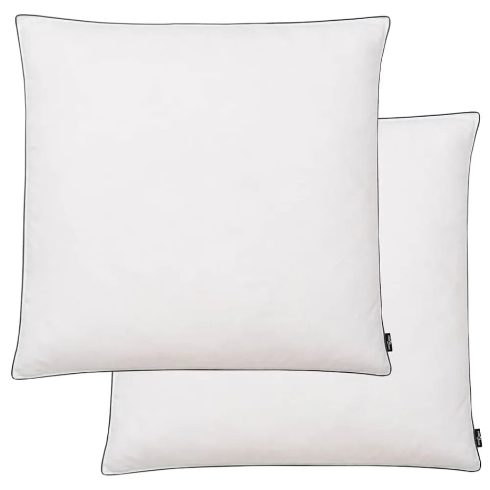 vidaXL Almohadas de plumón/plumas 80x80 cm blanco 2 unidades Clearance