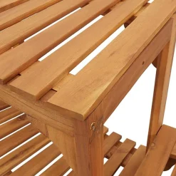 vidaXL Piscina Y Spa-Alrededor de Spa Marrón Ø255 x 55,5 cm Madera de Acacia Sólida