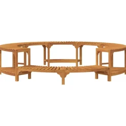 vidaXL Piscina Y Spa-Alrededor de Spa Marrón Ø255 x 55,5 cm Madera de Acacia Sólida