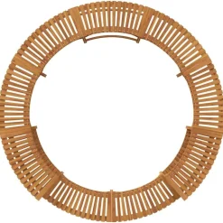 vidaXL Piscina Y Spa-Alrededor de Spa Marrón Ø255 x 55,5 cm Madera de Acacia Sólida